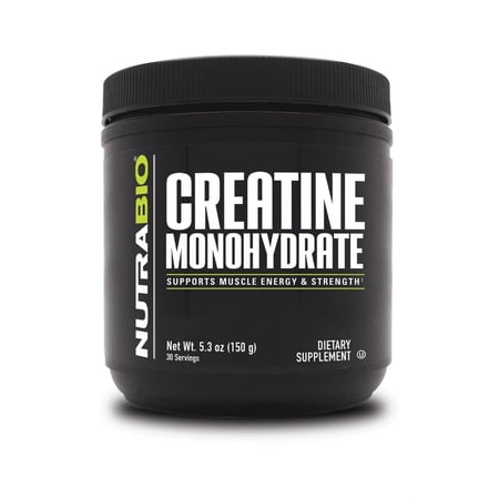 NutraBio Creatine Monohydrate Powder 150 Gram 5.3 Ounces