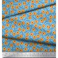thumbnail image 3 of Soimoi Velvet Fabric Text & Tiger Face Cartoon Printed Craft Fabric by The Yard 58 Inch Wide, 3 of 3