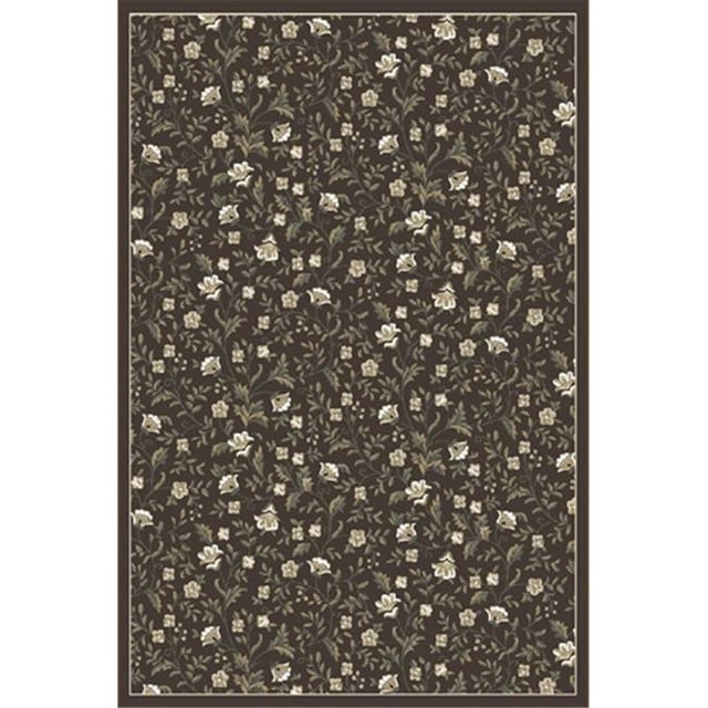 Radici 6674-0014-BROWN Pisa Round Brown Traditional Turkey Area Rug- 5 ft. 3 in.
