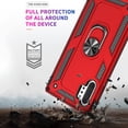 thumbnail image 4 of Dteck Case For Galaxy Note 10 Plus,360 Degree Rotating Ring Armor Dual Layer Ring Kickstand Shockproof Drop Protection Compatible Magnetic Car Mount case Holder, Red, 4 of 12