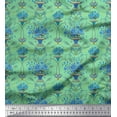 thumbnail image 1 of Soimoi Velvet Fabric Pot & Artistic Flower Print Sewing Fabric Yard 58 Inch Wide, 1 of 1