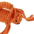 thumbnail image 3 of Cuerda de masticar para perros en forma de ardilla, duradera, trenzada de algodón, para limpiar los dientes, color naranja, 3 of 7