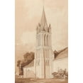 thumbnail image 3 of John Sell Cotman 11x14 Black Modern Framed Museum Art Print Titled - South-East View of the Church of Ifs, Near Caen, Normandy (ca. 1820), 3 of 5