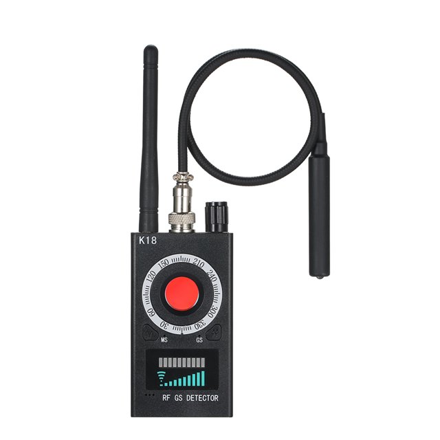 Detector Irfora Detector anti-espías Cámara K18 Buscador de errores de audio GSM Lente de señal GPS Rastreador RF Irfora Detector