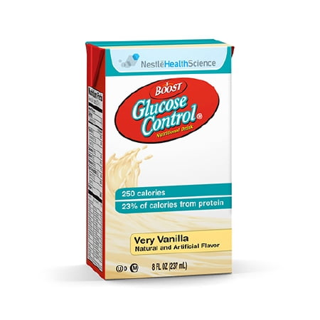 - Boost Glucose Control Oral Supplement Vanilla 8 oz. Tetra Brik Ready to Use - 1 Each