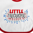 thumbnail image 4 of Inktastic Little Firecracker Fourth of July Boys or Girls Baby Bib, 4 of 4
