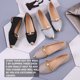 thumbnail image 4 of 1 par de zapatos planos puntiagudos de verano color piel, elegantes, antideslizantes, con perlas, para mujer soltera, 4 of 8