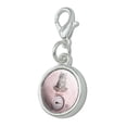 thumbnail image 2 of Siberian Cat Kitten Tipping The Scale Antiqued Bracelet Pendant Zipper Pull Charm with Lobster Clasp, 2 of 5