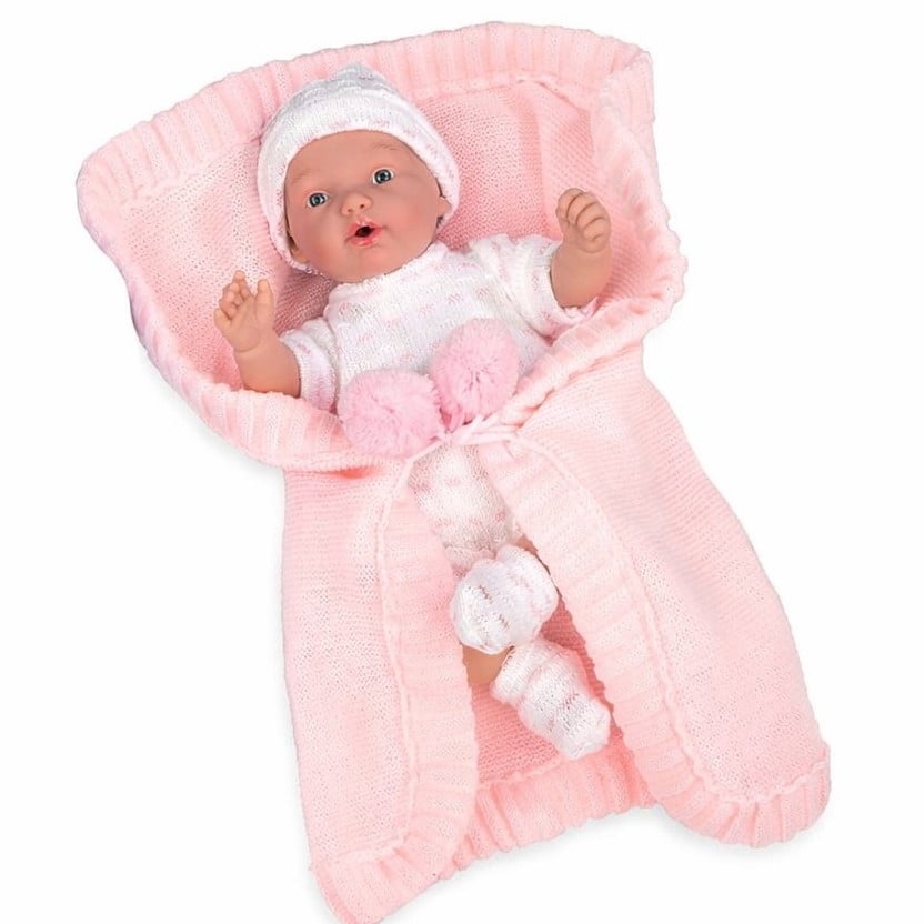 Munecas Arias - Elegance Doll Crying Hanne With Blanket, Pink