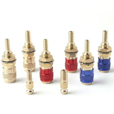 

(Red(8mm Female))Water Cooled Gas Adapter Quick Connector For TIG/MIG Welding Torch Plug M6/M8