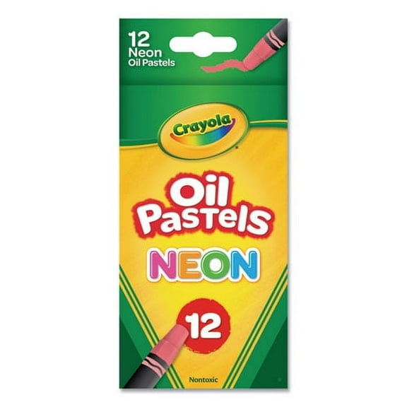 Neon Oil Pastels, 12 Assorted Colors, 12/pack | Bundle of 2 Packs