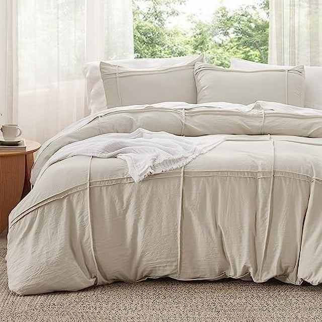 Housse de Couette Boho Format Grand Literie Boho Housse de Couette Grand Tuftée pour Toutes les Saisons Broderie Shabby Chic Literie Maison Couette Non Incluse ( x &#;)