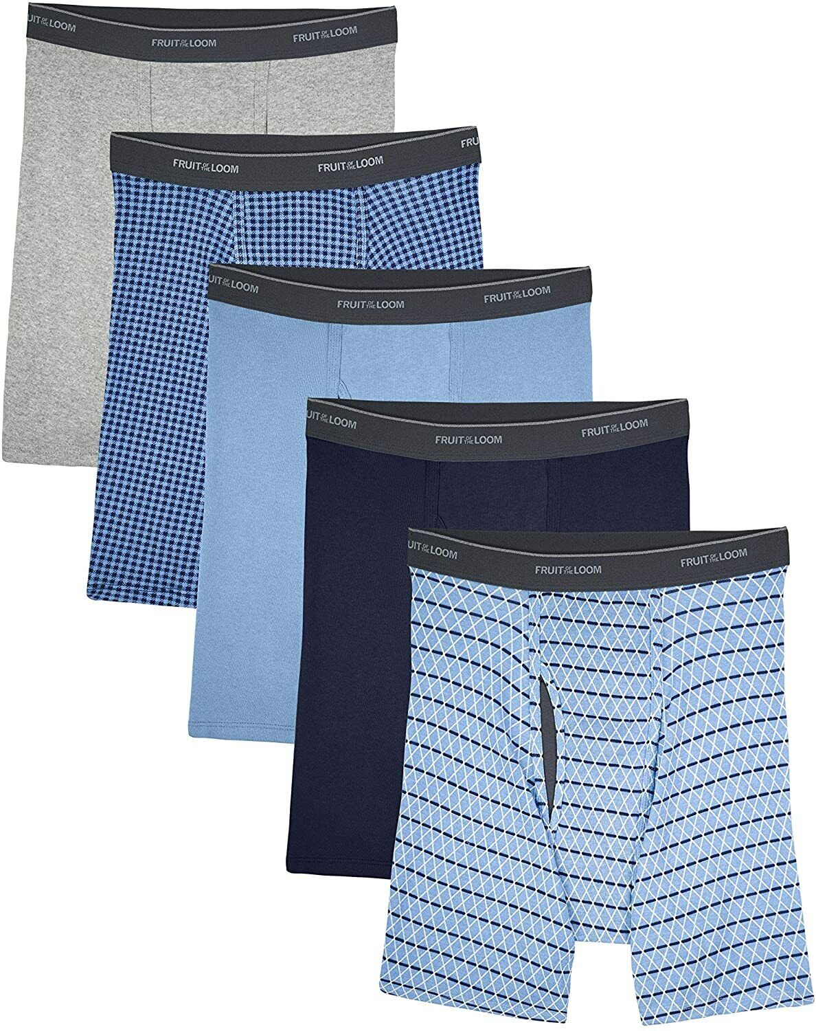 Fruit of the Loom® Mens Cool Zone Fly Boxer Briefs w/ Ventilated Mesh ...