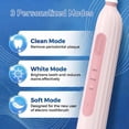 thumbnail image 2 of Rotating Electric Toothbrush, Rechargeable Sonic Toothbrush, Pink, 2 of 6