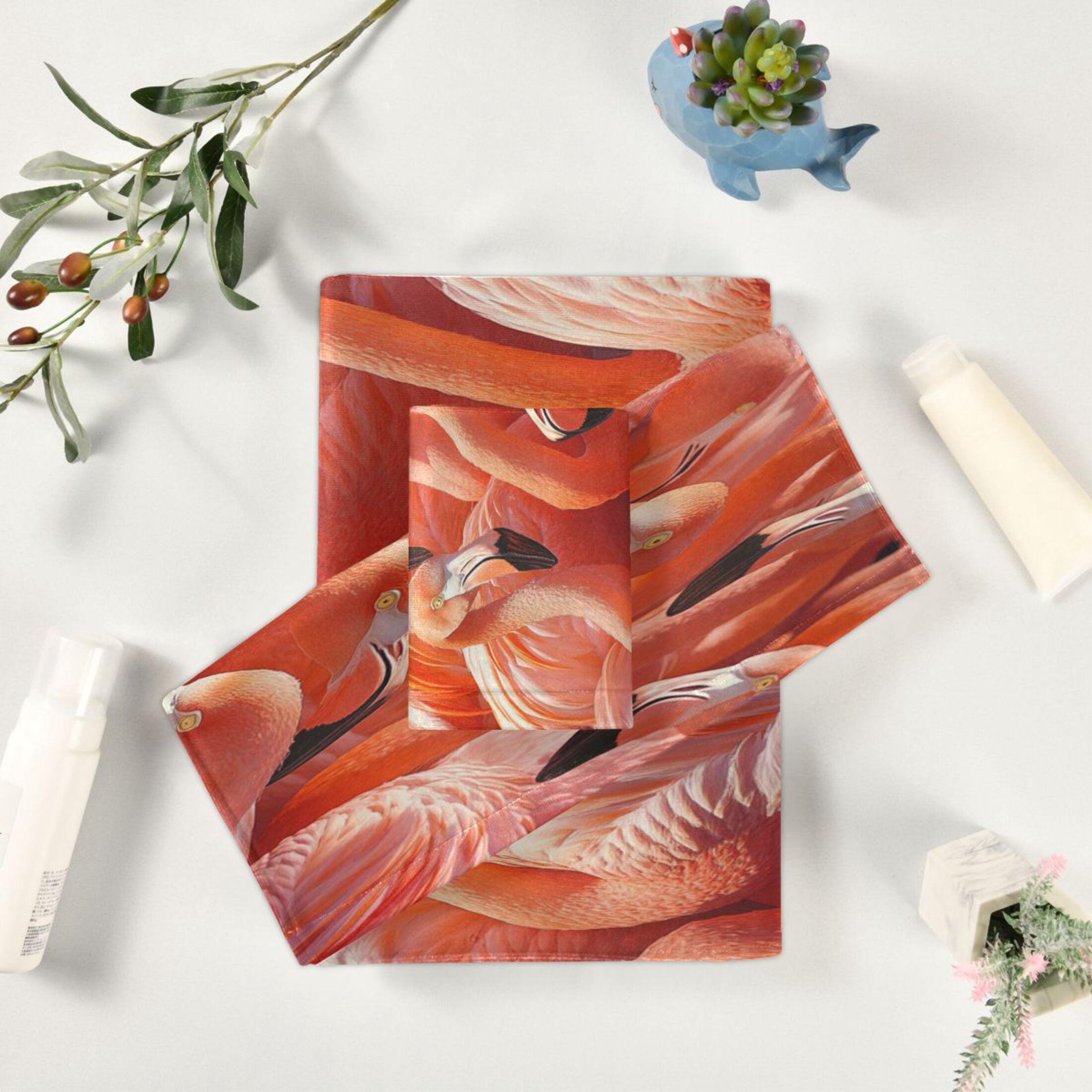 BZSMCE 3piece Bath Towel Sets Hand Bath Towels Fashion Pink Elegance Printed Towel Sets