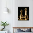 thumbnail image 4 of Wall Art Black and Gold Canvas Wall Decor Paintings for Living Room Office Pictures Prints Poster Artworks Framed Ready to Hang, 4 of 5
