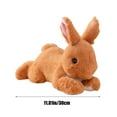 thumbnail image 3 of Easter Simulation Bunny Plush Toy, Multicolor Soft Stuffed Animal for Children's Birthday Gift, Sleeping Doll and Decor, 3 of 7