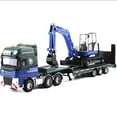 thumbnail image 1 of 360-Degree Rotatable Cab Excavator on Flatbed Trailer Enhances Imaginative Play for Ages 5+, 1 of 3
