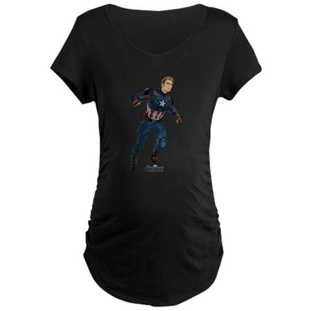 

CafePress - Captain America Maternity Dark T Shirt - Maternity Dark T-Shirt