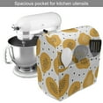 thumbnail image 2 of Summer Orange Stand Mixer Cover, Fruit Motifs of Papaya and on Plain Background Pattern, Kitchen Appliance Organizer Bag Cover with Pockets, 5 Quarts, Pale Orange Black, by Ambesonne, 2 of 4