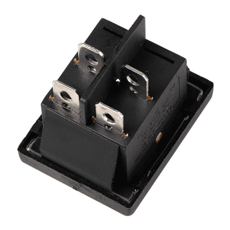1PC 36X29Mm SPST 4 Pin Waterproof Boat Rocker Switch for