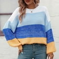 thumbnail image 2 of JINMGG 2024 Fall Winter Plus Size Sweaters for Women Clearance,Women's Fashion Casual Solid Color Long Sleeve Round-Neck Sweater, 2 of 9