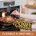 thumbnail image 4 of Funny Oven Mitts 2 PCS for Kitchen, Heat Resistant Hot Mittens Gloves for Cooking Grilling Baking Sunflower Cook Essentials Accessories Home Microwave Safe, 4 of 6