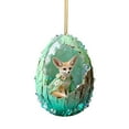 thumbnail image 7 of Fwttom Natural Animal Theme Christmas Ornaments - Cute Little Creature Hanging Christmas Tree Decorations, 2D Flat Small Accessories Xmas Holiday Decor, 7 of 7