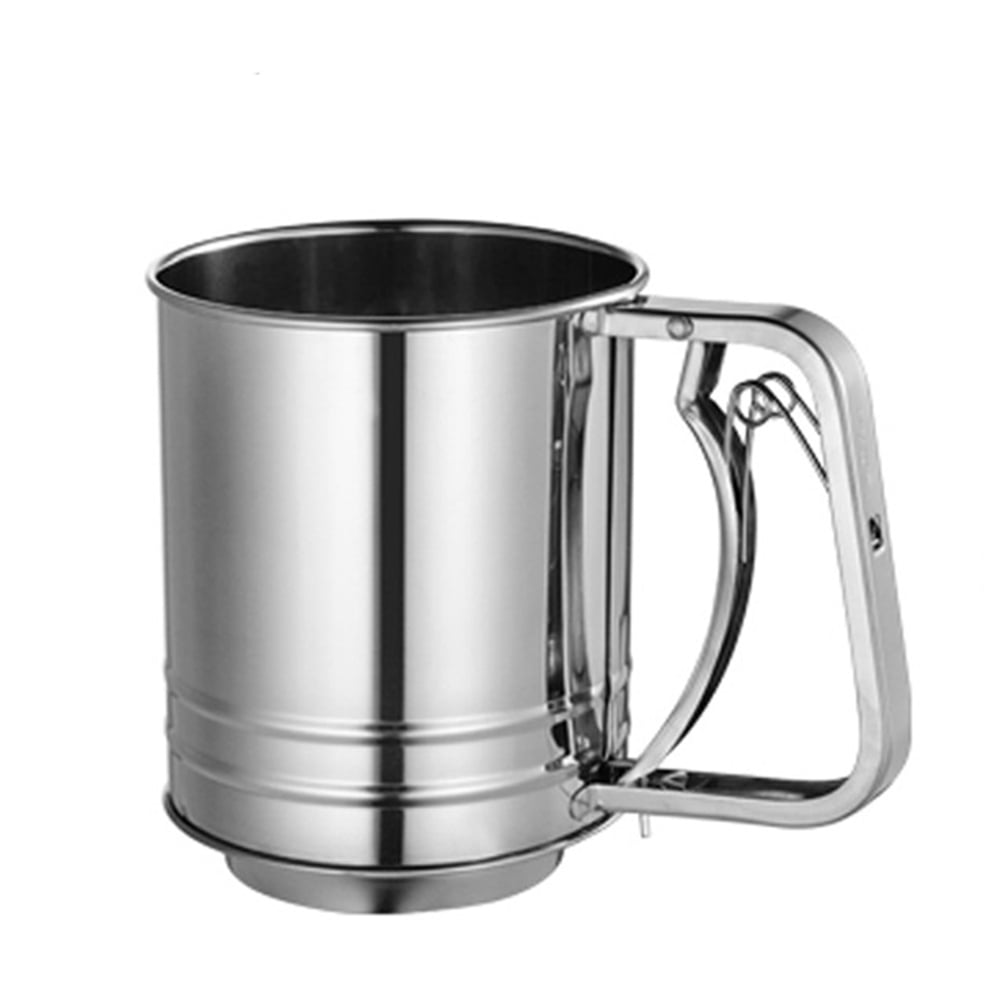 Valinks Stainless Steel Handheld Flour Sifter with Handle Metal