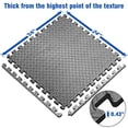 thumbnail image 2 of Alfombrillas Yes4All de espuma entrelazada de 24 pies cuadrados (6 baldosas), color gris, 2 of 8