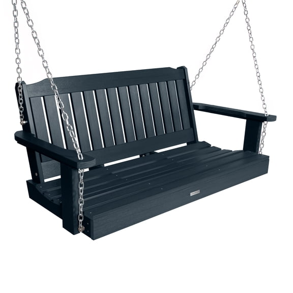 Highwood 4ft Lehigh Porch Swing - Outdoor, Eco-friendly, Synthetic Wood