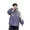 Purple, variant on EnJoCho Teen Boys Girls Thick Rain Jacket Hooded 2 In 1 Detachable Liner Zip Windproof Outwear Winter Pocket Raincoat Ponchos Trench Coat