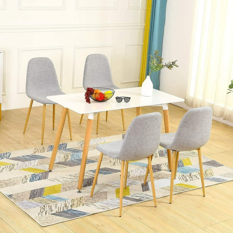 SICOTAS 4 Piece Dining Chairs Set for Kitchen Living Room Gold