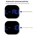thumbnail image 5 of 11Inch Large Screen LED Digital Wall Clock Humidity Dual Alarm 10Levels Smart Brightness Remote Control Electronic Clock Decor (Black-Green,11 Inch), 5 of 6