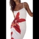thumbnail image 2 of Vestido Floral para Mujer, Verano 2025, con Tirantes Finos, Ajustado, de , para Vacaciones en la Playa. M, 2 of 10