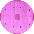 thumbnail image 1 of Ahgly Company Indoor Round Abstract Purple Modern Area Rugs, 5' Round, 1 of 4