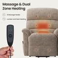 thumbnail image 3 of COLAMY Eleva Power Lift Recliner Chair with USB & Type-C Charge,Dual Motors Adjustment Recliner with Padded Upholstered Seat and Armrest, Double Storage Pockets, Camel, 3 of 13