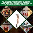thumbnail image 2 of Soporte para medias navideñas para repisa de chimenea, soporte para medias navideñas de metal de bronce brillante para repisa de chimenea, decoraciones navideñas, 2 of 5