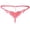 Watermelon Red, variant on Women's Pearl T Back G String Embroidery Rose Flowers Beaded Thong Panty Underwear Micro Underpant Watermelon Red One Size