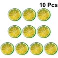 thumbnail image 2 of 30pcs Simulation Lemon Slices Simulation Fruit Slices Artificial Lemon Slice Fake Lemons Slice for Party Kitchen Wedding Decoration (Green), 2 of 8