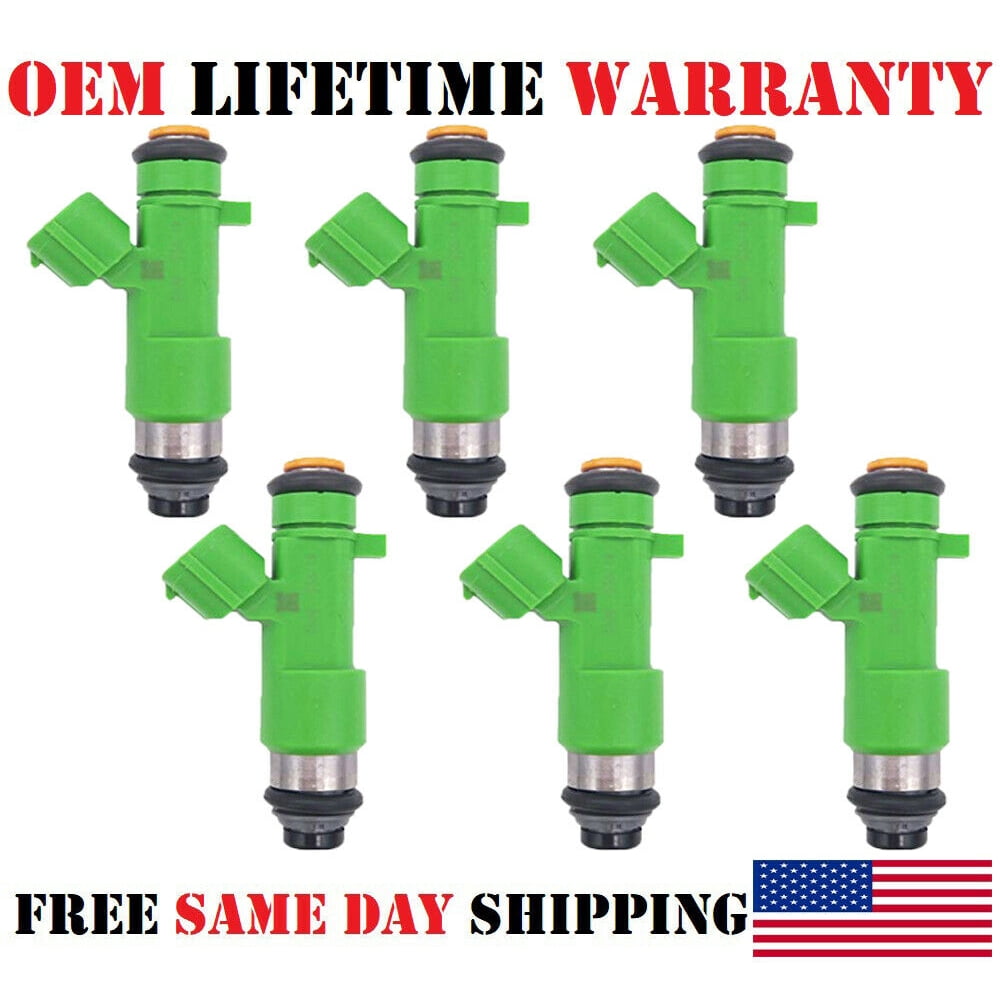 x6 OEM DENSO Fuel Injectors for 2010 Nissan Frontier 4.0L (Refurbished