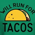 thumbnail image 3 of CafePress - Will Run For Tacos Dark T Shirt - Men's Classic Graphic Cotton T-Shirt, 3 of 4