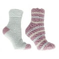 thumbnail image 2 of Lush N Plush 2 pack slipper socks - Lavender N Shea Butter, 2 of 10
