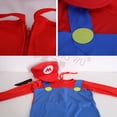 thumbnail image 4 of Cosplay Adultos Y Niños Super Mario Bros Traje De Baile Fiesta De Halloween MARI0 Y LUGI Disfraces Para Regalospangjing, 4 of 4
