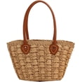 thumbnail image 1 of LHSHID Straw Bag for Women, Summer Beach Bag Cute Handwoven Hobo Handbag Corn Raffia Top Handle Bag Vacation Bag Basket Purse 2023, 1 of 6