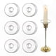 thumbnail image 1 of Glass Rings for Candlestick Holders - 12 Pack Drip Protectors for Taper Candles, 1 of 5