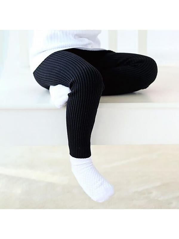 Retap Toddler Baby Girls Solid Pattern Pants Leggings Children Cute Stretchy Warm Trousers Bottoms