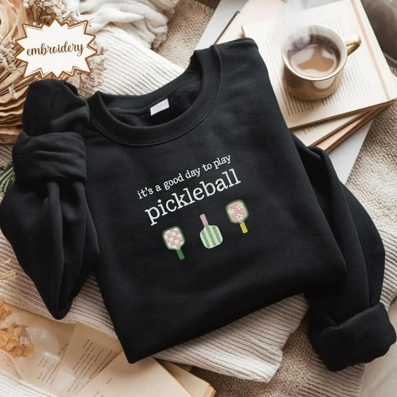 Pickleball Embroidered Shirt, Funny Pickleball Gift, Pickleball Player Embroidery Tee, Pickleball Lover Shirt, Funny Sport Embroidery Gift