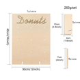 thumbnail image 2 of Soporte de madera para donuts, decoración para bodas, fiestas de cumpleaños (letra D), 2 of 8