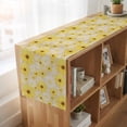 thumbnail image 6 of Table Runners 72 Inches Long Dress Scarves, Farmhouse Daisy Farmhouse Kitchen/Dining Table Runner, Coffee Tablerunners, Spring Watercolor Yellow White Floral Beige 16x72 Inch, 6 of 9